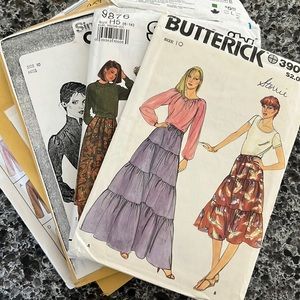 Bundle of sewing patterns